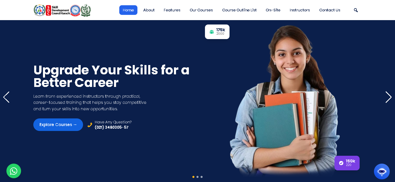 Skill Development Council Karachi website